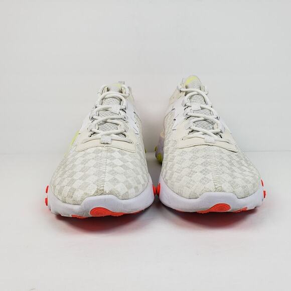 Nike React Element 55 Mens Size 13 White Crimson Volt Athletic Sneaker Shoes